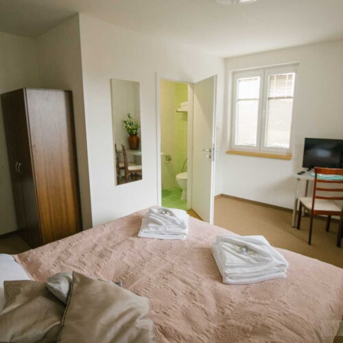 Pokoj se sprchou se společnou kuchyňkou pro 2 os.