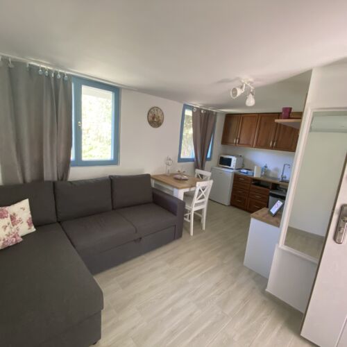 Apartament 2-osobowy z tarasem z widokiem na ogród z 1 pomieszczeniem sypialnianym