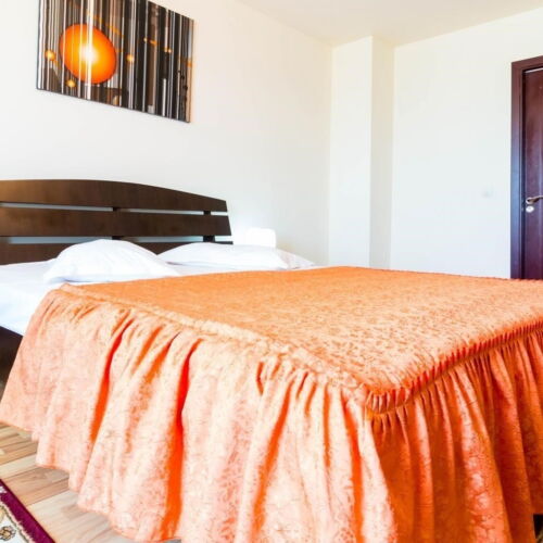 Camera dubla cu balcon cu vedere spre munte