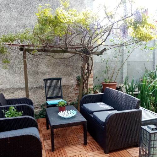 Apartament 6-osobowy Komfort z widokiem na ogród z 2 pomieszczeniami sypialnianymi