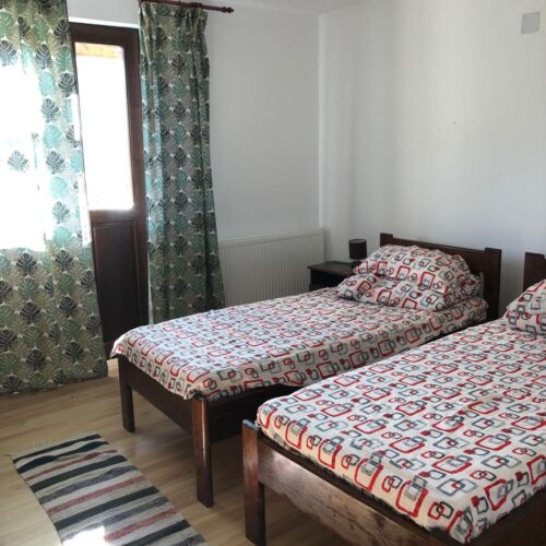 Camera twin la etaj cu vedere spre pădure