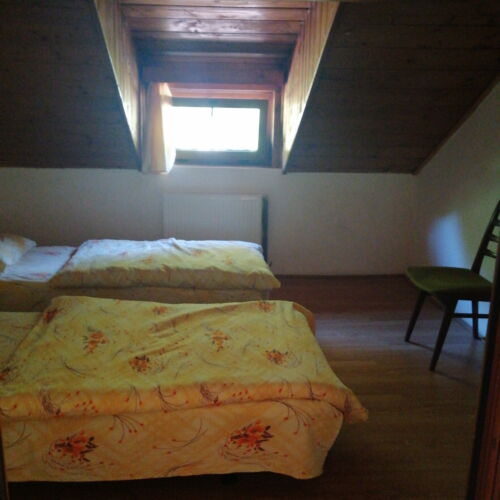 Camera twin mansardă