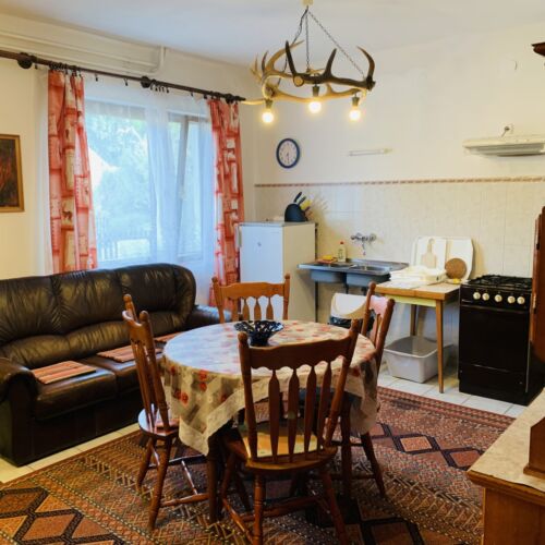 Apartament la parter cu terasă cu 2 camere pentru 4 pers.