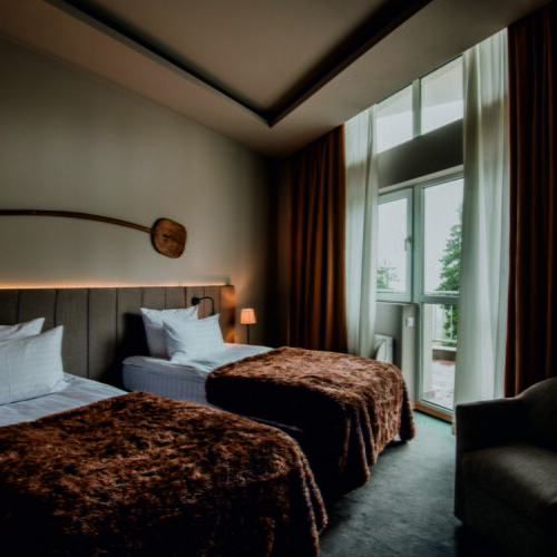 Camera twin superioară cu balcon cu paturi care pot fi unite - Corp Grand Hotel (se poate solicita pat suplimentar)