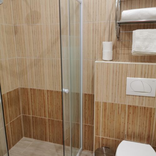 1-Zimmer-Apartment für 2 Personen Obergeschoss mit Aussicht auf die Stadt