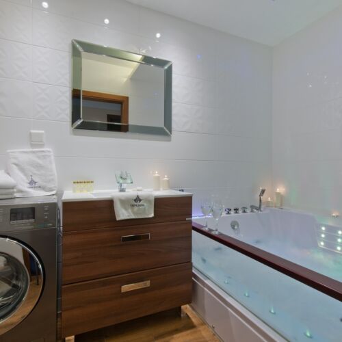 Apartament 6-osobowy na parterze z 3 pomieszczeniami sypialnianymi