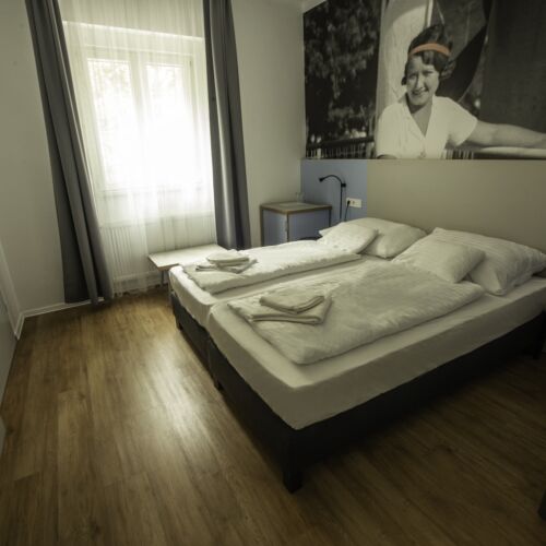 Camera twin la parter accesibil(a) persoanelor cu dizabilitati