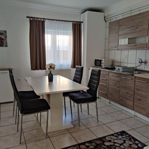 Apartament 4-osobowy na parterze z tarasem z 2 pomieszczeniami sypialnianymi (możliwa dostawka)