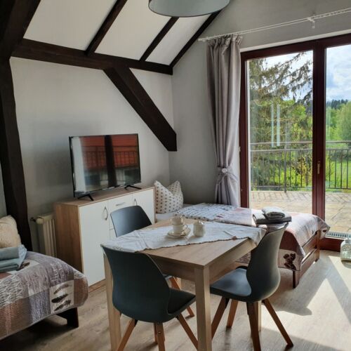 Pokój 2-osobowy z łazienką z tarasem