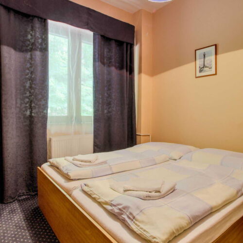 Dvoulůžkový pokoj s výhledem na les