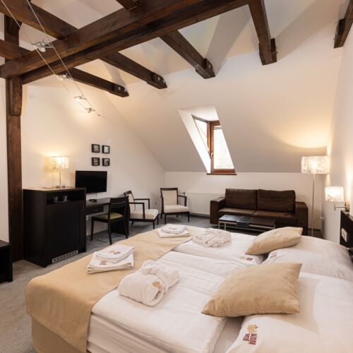 Castle View Upstairs Double Room (extra bed available)