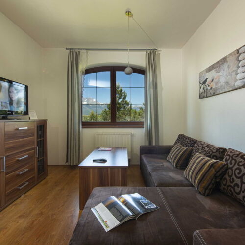 Apartament 2-osobowy z prysznicem z aneksem kuchennym (możliwa dostawka)