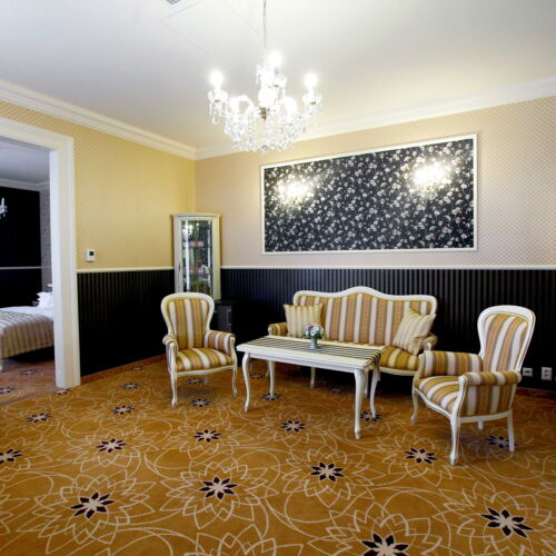 Pokoj s klimatizací se sprchou s manželskou postelí