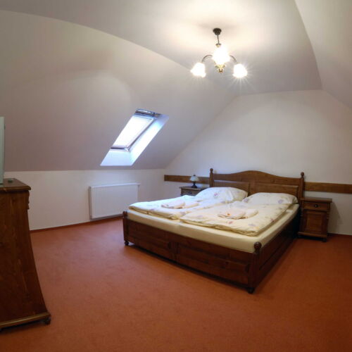 Camera dubla cu duș cu terasă (se poate solicita pat suplimentar)