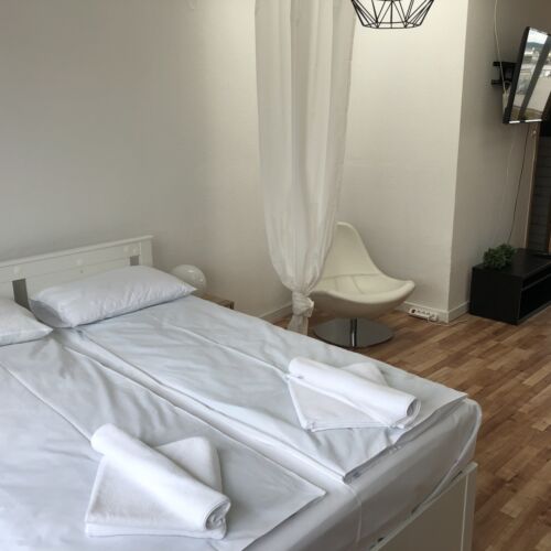 Apartament 4-osobowy na piętrze z widokiem na miasto