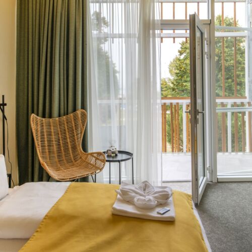 Camera twin standard Plus cu vedere spre grădină