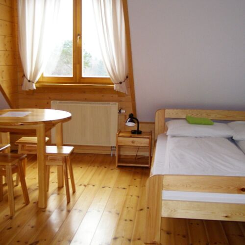 Camera cu baie cu vedere spre munte pentru 5 pers.