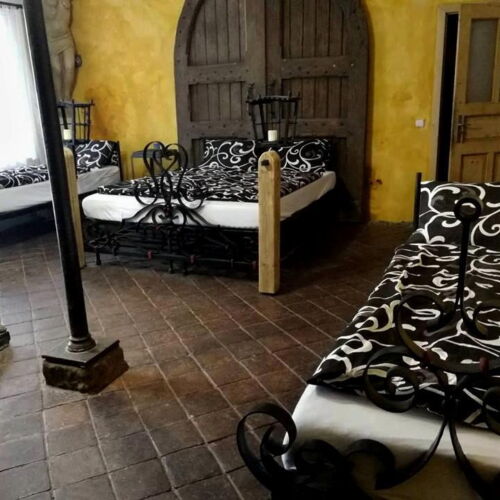 Pokoj se sprchou  s manželskou postelí (s možností přistýlky)