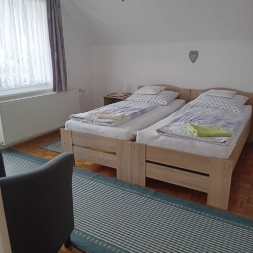 Pokoj se sprchou s balkónem pro 2 os.