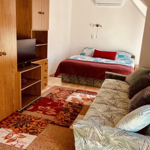 Apartament lCD TV cu vedere spre grădină cu 1 camera pentru 2 pers.