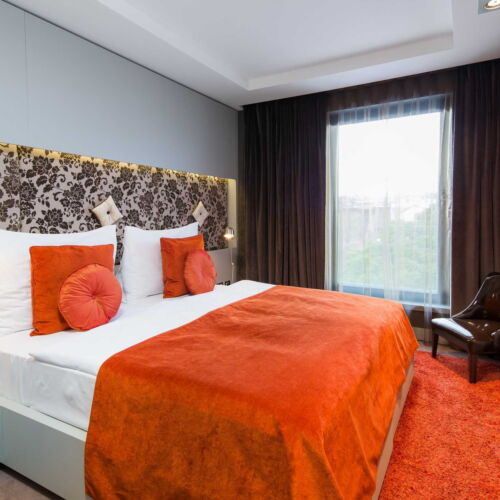 Pokoj se sprchou  s manželskou postelí