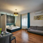 Apartament 4-osobowy Deluxe z klimatyzacją z 1 pomieszczeniem sypialnianym
