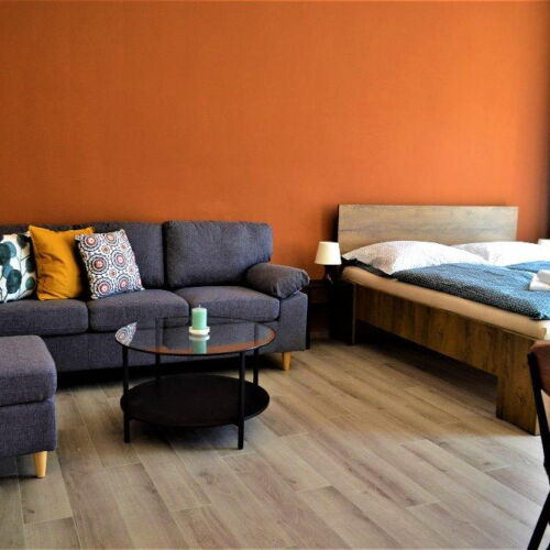 Apartament 4-osobowy z prysznicem z własną kuchnią z 1 pomieszczeniem sypialnianym