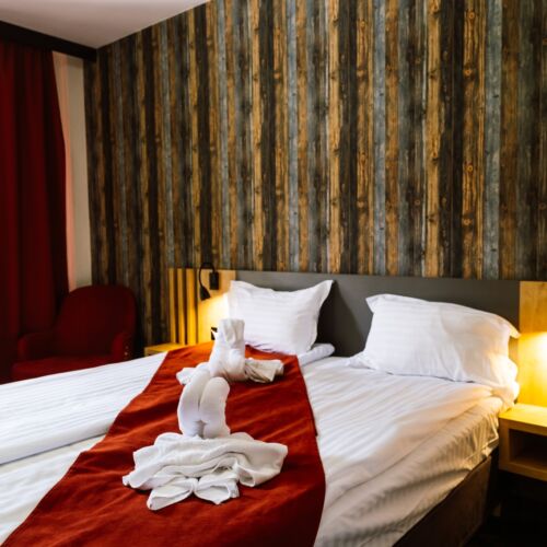 Camera twin la etaj cu balcon