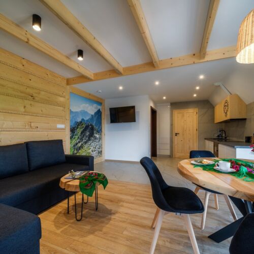 Apartman tV s plochou obrazovkou pro 5 os. se 2 ložnicemi s výhledem na hory (s možností přistýlky)