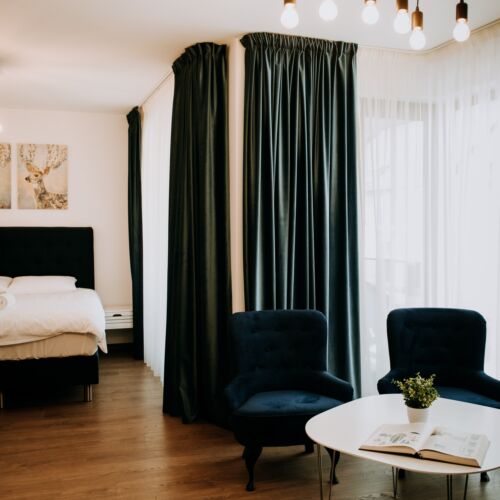 Suita junior cu balcon cu 1 camera pentru 2 pers.