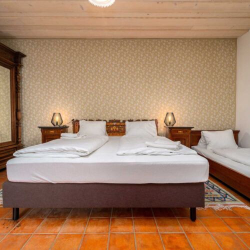 Deluxe Pokoj se sprchou s manželskou postelí (s možností přistýlky)