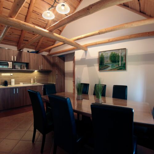 Domek drewniany 8-osobowy z widokiem na las z panoramą