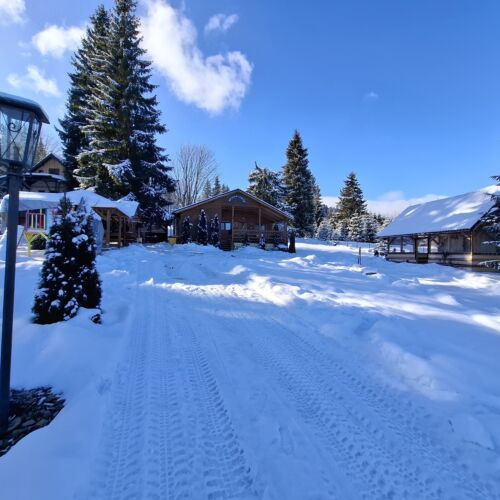 Domek weekendowy 10-osobowy Family z widokiem na ogród