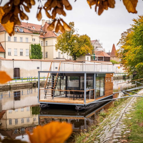 Apartament 4-osobowy z tarasem z widokiem na rzekę z 2 pomieszczeniami sypialnianymi