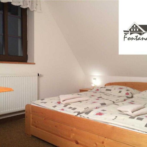 Pokoj se sprchou  s manželskou postelí