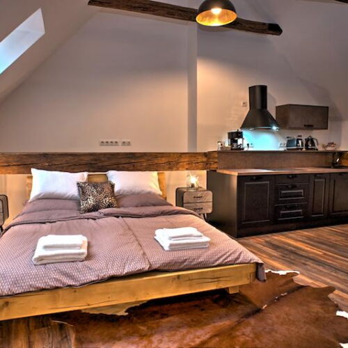 Apartman s privátní koupelnou mimo apartmán  pro 2 os. (s možností přistýlky)