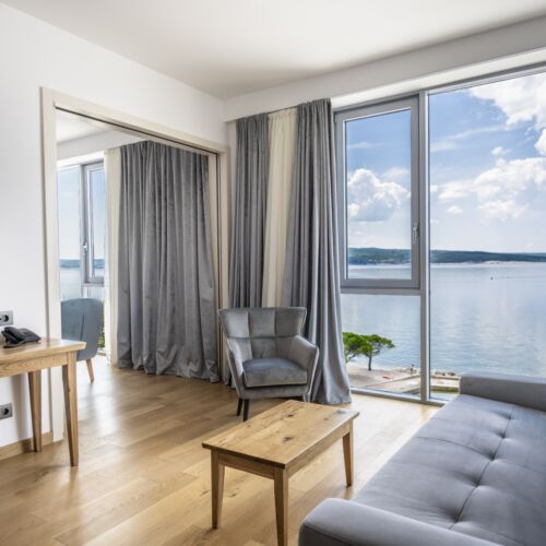 Rezydencja pokój 2-osobowy Deluxe z widokiem na morze z 1 pomieszczeniem sypialnianym