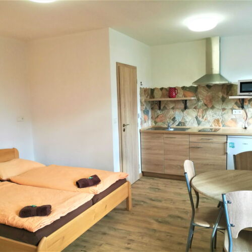 Apartman se sprchou s vlastní kuchyňkou pro 3 os. s 1 ložnicí