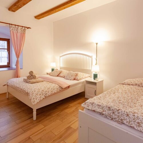 Pokoj se sprchou s vlastní kuchyňkou pro 2 os.