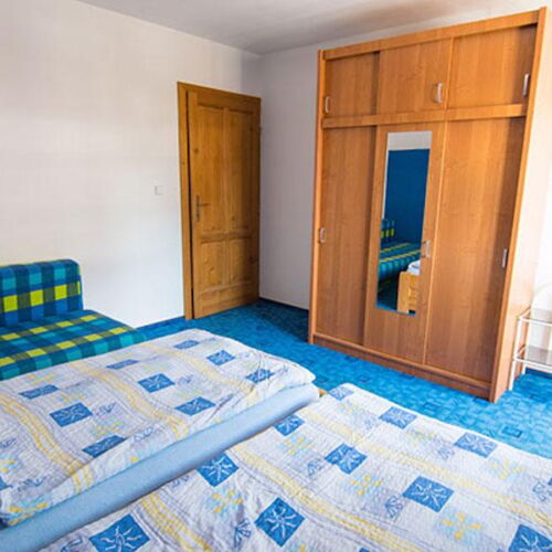 Pokoj se sprchou s privátní koupelnou mimo apartmán pro 2 os. (s možností přistýlky)