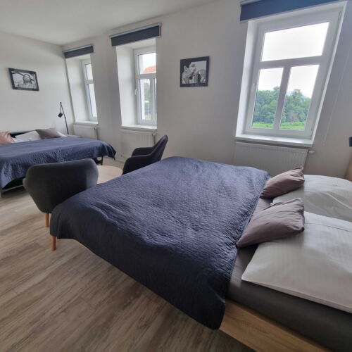 Air Conditioned Double Room with Shower (extra beds available)