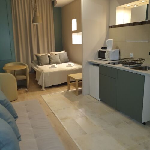 Apartament 4-osobowy na piętrze z aneksem kuchennym z 1 pomieszczeniem sypialnianym