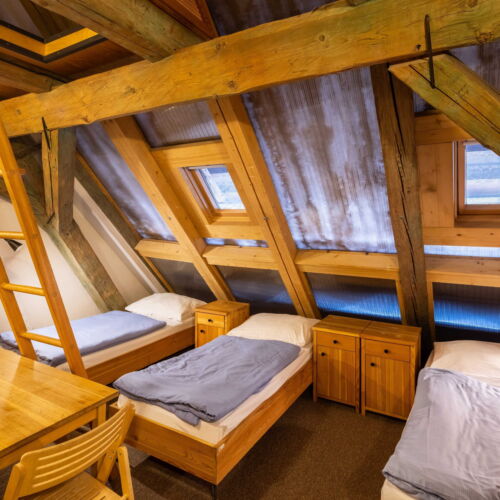 Mansard Quadruple Room with Shared Bathroom
