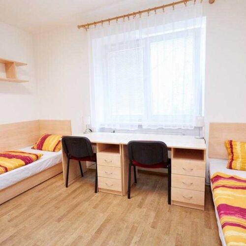 Camera twin cu duș cu chicinetă proprie