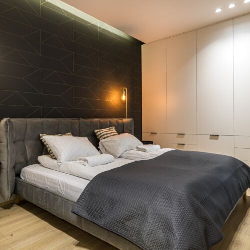 Apartman pro 4 os. se 2 ložnicemi s výhledem na řeku s výhledem na město