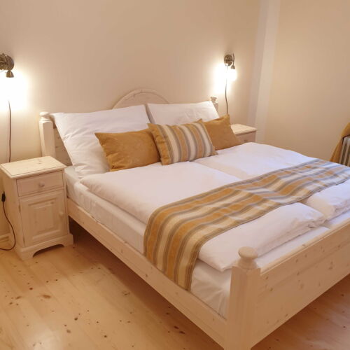 Apartament cu duș cu chicinetă proprie cu 1 camera pentru 2 pers. (se poate solicita pat suplimentar)