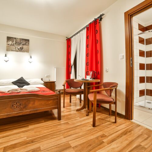 Camera dubla cu balcon cu vedere spre grădină