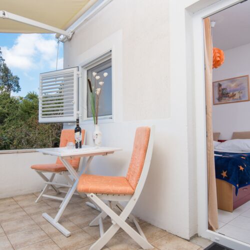 Apartament 2-osobowy z klimatyzacją z tarasem z 1 pomieszczeniem sypialnianym A-4574-d