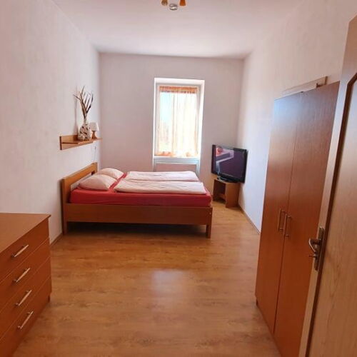 Pokoj se sprchou s privátní koupelnou mimo apartmán pro 4 os.