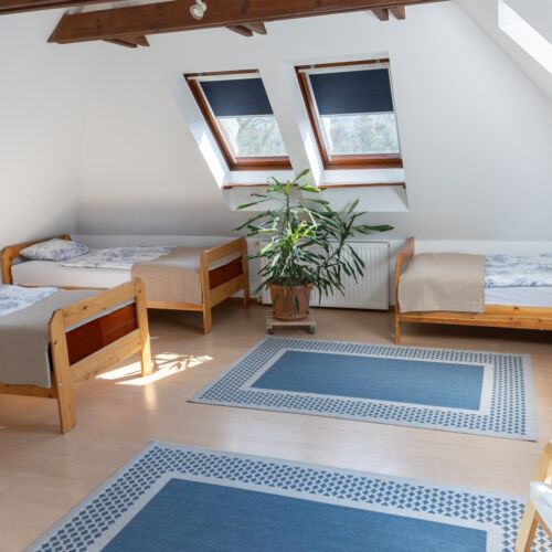 Mansard 1-Room Apartment for 4 Persons with Kitchenette